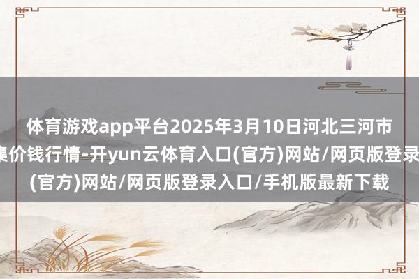体育游戏app平台2025年3月10日河北三河市建兴农副居品批发市集价钱行情-开yun云体育入口(官方)网站/网页版登录入口/手机版最新下载