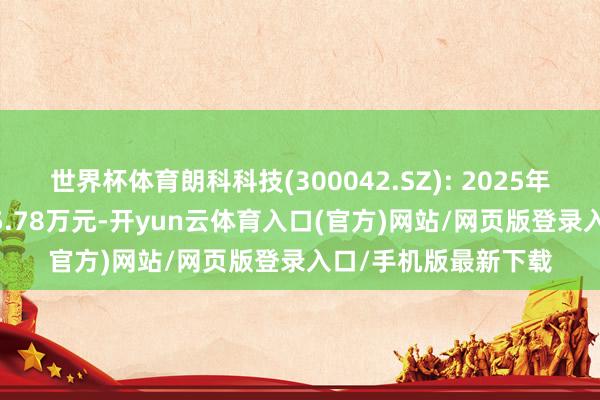 世界杯体育朗科科技(300042.SZ): 2025年中报净利润为-1785.78万元-开yun云体育入口(官方)网站/网页版登录入口/手机版最新下载